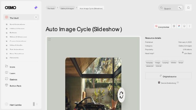 Auto Image Cycle (Slideshow) [Resource] - Osmo