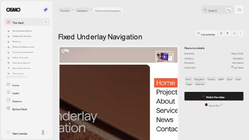 Fixed Underlay Navigation [Resource] - Osmo
