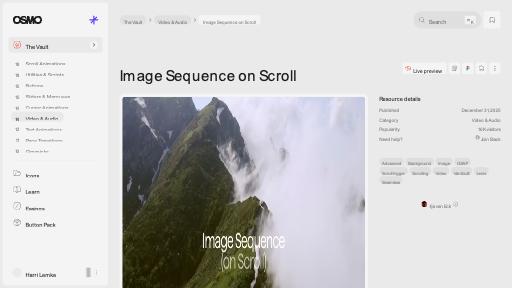Image Sequence on Scroll [Resource] - Osmo