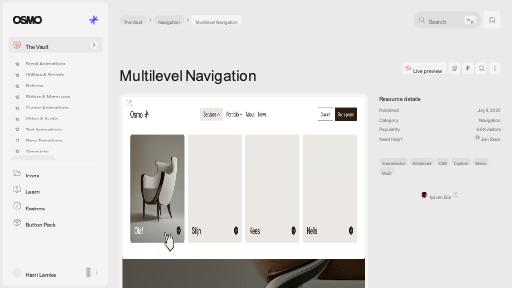 Multilevel Navigation [Resource] - Osmo
