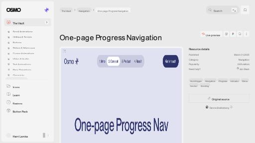 One-page Progress Navigation [Resource] - Osmo