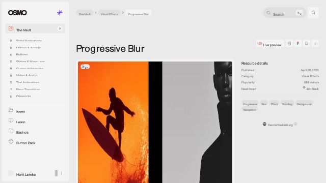 Progressive Blur [Resource] - Osmo
