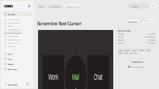 Scramble Text Cursor [Resource] - Osmo