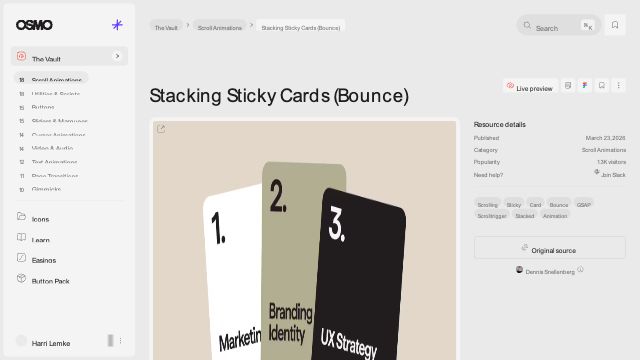 Stacking Sticky Cards (Bounce) [Resource] - Osmo